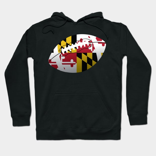 Maryland Flag Football Hoodie by polliadesign